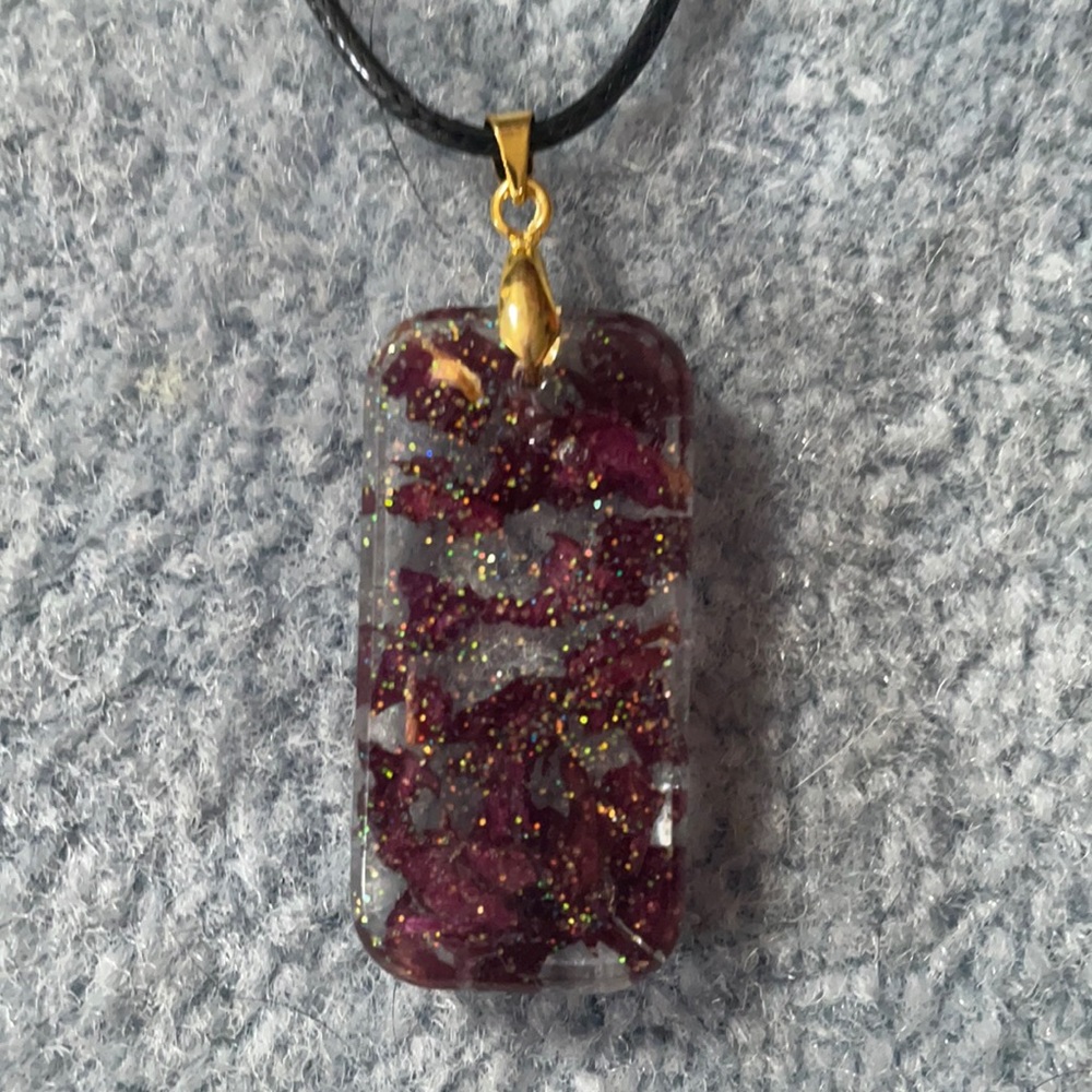 Rose petal necklace